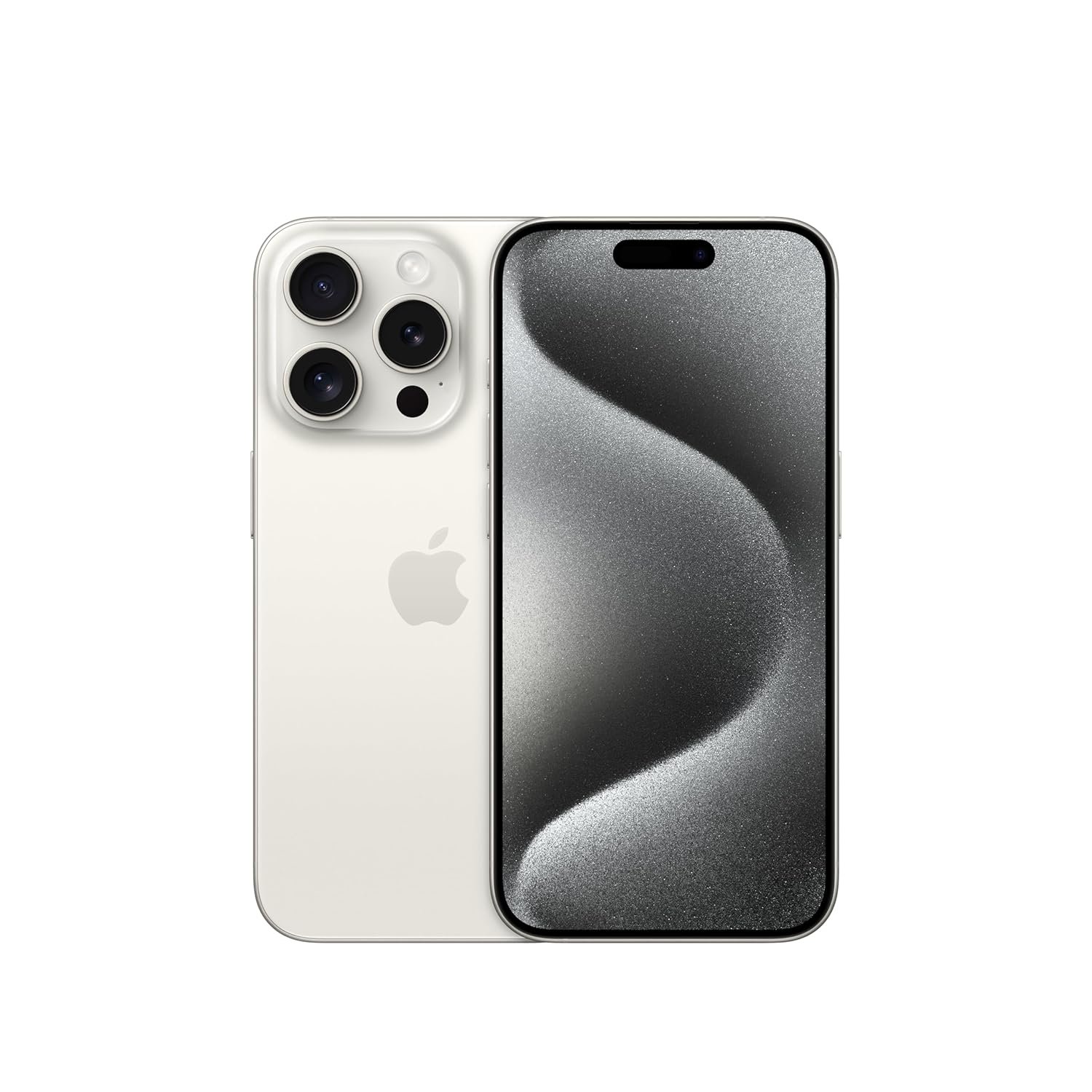 wt1 Apple iPhone 15 Pro (128 GB) - White Titanium - Image 1