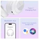 boAt Nirvana Eutopia Bluetooth Headphones (Primia White) - Image 10