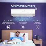 Haier 1.5 Ton 4 Star AI Climate Control Smart Split AC (5250 Watts, Copper, Wi-Fi, 4-Way Swing, Triple Inverter, 7 in 1, Frost Self Clean, HD Filter, Cools at 60°C - HSU18K-PYAIR4BN-INV, White - Image 11