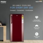 Haier 185 L 2 Star Direct Cool Single Door Refrigerator Appliance (2023 Model, HED-192RS-P, Red Steel) - Image 7