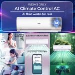 Haier 1.5 Ton 4 Star AI Climate Control Smart Split AC (5250 Watts, Copper, Wi-Fi, 4-Way Swing, Triple Inverter, 7 in 1, Frost Self Clean, HD Filter, Cools at 60°C - HSU18K-PYAIR4BN-INV, White - Image 3