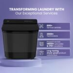Haier 14 Kg 5 Star Semi Automatic Top Load Washing Machine with Toughened Glass and Soft Fall Technology (HTW140-178BK, Anti Bacterial Vortex Pulsator, Magic Filter, Anti Rat Mesh, Castors, Black) - Image 3