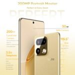 realme 16 Pro+ 5G Smartphone 12+256GB Gold, 144Hz AMOLED Display, 7000mAh Battery, 80W SuperVOOC, 200MP Periscope Primary Camera 50MP Front Camera, Snapdragon 7 Gen 4, IP69 - Image 5