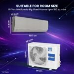 Haier Gravity Series 1.6 Ton 5 Star AI Climate Control Smart Split AC (5460 Watts, HEXA Inverter, Copper, Fabric Finish, Wi-Fi, 4-Way, HD Filter, Cools at 60°C-HSU19G-MZAIM5BN-INV, Morning Mist) - Image 6