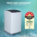 Haier 7 Kg 5 Star Fully Automatic Top Load Washing Machine with Oceanus Wave Drum, Magic Filter, 8 Wash Programs (HWM70-AE, Moonlight Silver, Stainless Steel Drum, 15 Mins Quick Wash) - Image 7