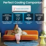 Samsung 1 Ton 5 Star,New Star rated Bespoke AI Inverter Smart Split AC (WiFi, Energy Saving, Voice Control, Powerful Cooling, Copper, Digital Inverter, 4 Way swing,5 Step Convertible,AR50H12D1ZHNNA) - Image 4