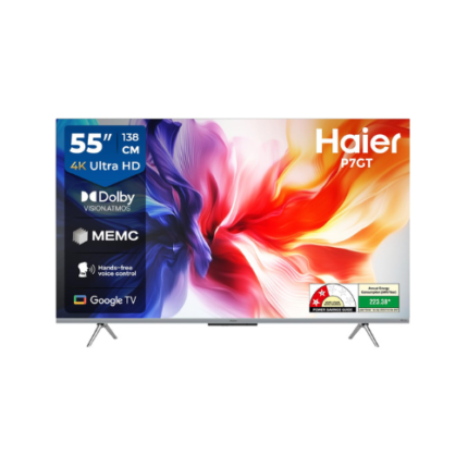 Haier 139 cm (55) P7GT Series 4K Ultra HD Smart LED Google TV 55P7GT-P (Grey)