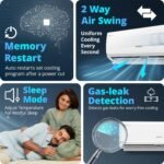 Voltas 1 ton 5 star Inverter Split AC (Copper, Convertible 5-in-1 Cooling Mode, 2-Way Air Swing, Anti-dust Filter with Anti Microbial Coating, Auto Clean (125INV VECTRA ZEN SILVER, White) - Image 3