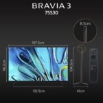 Sony BRAVIA 3 Series 189 cm (75 inches) 4K Ultra HD AI Smart LED Google TV K-75S30 (Black) - Image 5