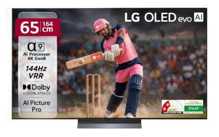LG 164 cm (65 Inches) OLED evo C5 AI Series 4K Ultra HD (3840 x 2160) Smart webOS OLED TV OLED65C56LA