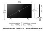 TCL 139 cm (55 inches) 4K UHD Smart QD-Mini LED Google TV 55Q6C Visit the TCL Store - Image 2