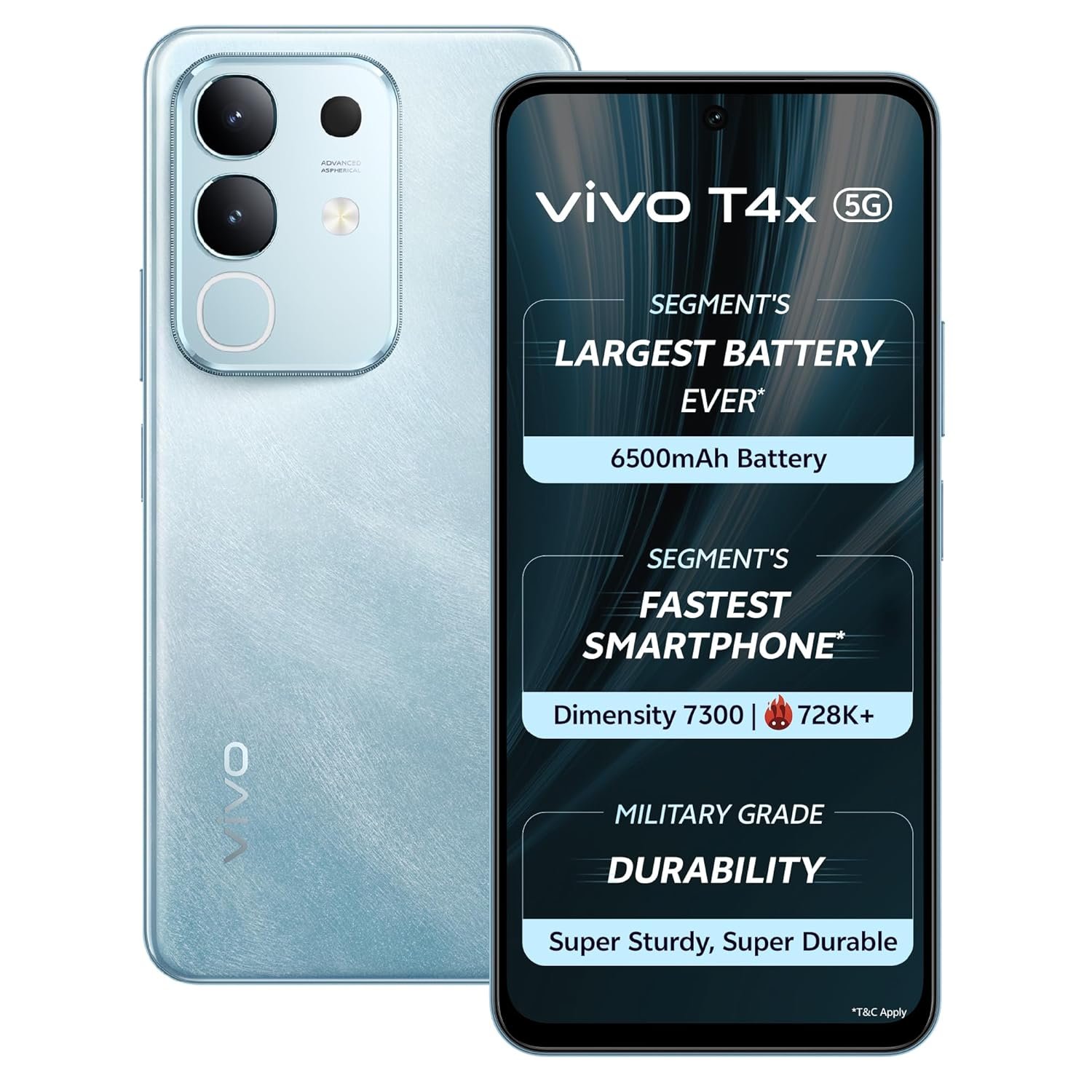 Z1 Vivo T4x 5G (Marine Blue, 128 GB) (8 GB RAM) - Image 1