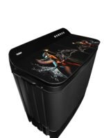 Haier 11 Kg 5 Star Toughened Gas Softfall Technology Semi Automatic Top Loading Washing Machine (HTW110-178FL, Anti Bacterial Vortex Pulsator, Magic Filter, Rat Mesh, Digital Printing Lid, Black) - Image 10