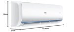 Haier 1 Ton 3 Star Clean Cool Triple Inverter Split AC (HSU13C-TQB3BN-INV, Blue) | Supersonic Cooling, 7-in-1 Convertible, Frost Self-Clean, Copper Condenser - Image 10