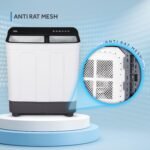 Haier 8.5 Kg 5 Star Voltex Pulsator Semi-Automatic Top Load Washing Machine (HTW85-178BK, 2023 Model, Black) - Image 5
