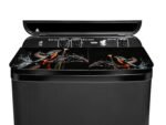 Haier 11 Kg 5 Star Toughened Gas Softfall Technology Semi Automatic Top Loading Washing Machine (HTW110-178FL, Anti Bacterial Vortex Pulsator, Magic Filter, Rat Mesh, Digital Printing Lid, Black) - Image 9