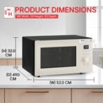 LG 28 L Scan-To-Cook Wi-Fi Enabled Charcoal Convection Microwave Oven (MJEN286UBW, Black, Beige Door, 301 Auto Cook Menu, Bar-be-queing at home, 30 Heart Healthy Recipes, Diet Fry & Multicook Tawa) - Image 8