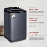VW V10 HeatPro 10 Kg 5 Star Fully-Automatic Top Loading Washing Machine with In-built Heater (Black) - Image 5