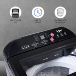 VW V10 HeatPro 10 Kg 5 Star Fully-Automatic Top Loading Washing Machine with In-built Heater (Black) - Image 6