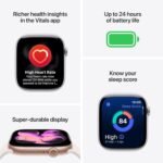 Apple Watch Series 11 GPS 46mm Rose Gold Aluminium Case with Light Blush Sport Band - M/L - Image 2