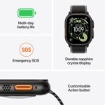 Apple Watch Ultra 3 GPS + Cellular 49mm Black Titanium Case with Black Alpine Loop - Medium - Image 2