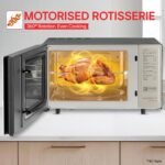 LG 28 L Scan-To-Cook Wi-Fi Enabled Charcoal Convection Microwave Oven (MJEN286UBW, Black, Beige Door, 301 Auto Cook Menu, Bar-be-queing at home, 30 Heart Healthy Recipes, Diet Fry & Multicook Tawa) - Image 4
