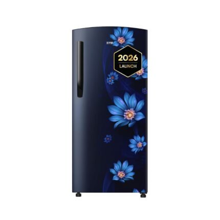IFB 187L 2 Star Direct-Cool Single Door Refrigerator with 30 Hrs Cooling Retention, Big Vegetable Box, XL Bottle Bin & 4 Year Super Warranty (2026, IFBDC-213BXBWE, Wild Flower Blue)