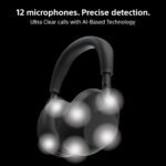 Sony WH-1000XM6 The Best Wireless Noise Canceling Headphones, HD NC Processor QN3, 12 Microphones, Adaptive NC Optimizer, Mastered by Engineers, Studio-Quality- Sand Pink - Image 2