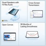 OnePlus Pad Lite with Biggest Battery in Segment 9340 mAh, 11"(27.94 cm) Display with 500 nits Brightness & 11 Hrs of Video Playback, 6GB RAM 128GB Storage, WiFi, Aero Blue - Image 6