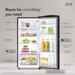 IFB 187L 2 Star Direct-Cool Single Door Refrigerator with 30 Hrs Cooling Retention, Big Vegetable Box, XL Bottle Bin & 4 Year Super Warranty (2026, IFBDC-213BXBWE, Wild Flower Blue) - Image 9