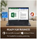 acer TravelLite Thin Laptop AMD Ryzen 5 7430U (6-Core) |8GB RAM, 512GB SSD | 14" Full HD Anti-Glare Display |Privacy Shutter| Windows 11| MS Office | Metal Body | 1.34Kg | Black | 1 Year Warranty - Image 7