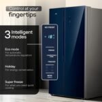 Godrej 600L 3Star 5 Years Comprehensive Warranty Smart Convertible Zones | Toughened Glass Door | Frost Free Inverter Refrigerator (2025 Model, RS EONVELVET 646C RIT SM BL, Storm Blue) - Image 5