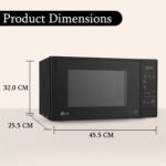 LG 20 L Grill Microwave Oven (MH2044DB, Black, Quartz Heater, I-Wave Technology, Indian Cuisine, Auto Cook Menu, Steam Clean, Anti-Bacterial Cavity & Health plus Menu) - Image 8