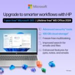 HP 15, 13th Gen Intel Core i3-1315U (12GB DDR4, 512GB SSD) FHD, Anti-Glare, Micro-Edge, 15.6''/39.6cm, Win11, M365 Basic(1yr)* Office24, Silver, 1.59kg, fd0573TU, FHD Camera w/Shutter Laptop - Image 7