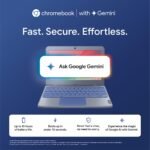 Lenovo {SmartChoice Chromebook, Intel Celeron N4500, 4GB RAM, 64GB eMMC, HD, 11.6"/29.46cm, Chrome OS, Blue, 1.21Kg, 2Wx2 Stereo Speakers, HD Camera, 82UY0014HA, Laptop - Image 7