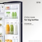 IFB 187L 2 Star Direct-Cool Single Door Refrigerator with 30 Hrs Cooling Retention, Big Vegetable Box, XL Bottle Bin & 4 Year Super Warranty (2026, IFBDC-213BXBWE, Wild Flower Blue) - Image 5