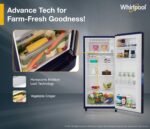 Whirlpool 184 L 2 Star Direct-Cool Single Door Refrigerator (205 WDE PRM 2S SAPPHIRE SERENA-Y, Blue, 2026 Model) - Image 4