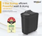Whirlpool 7.0 Kg 5 Star MAGIC CLEAN Semi-Automatic Top Loading Washing Machine (MAGIC CLEAN RYL SRS 7.0 GREY DAZZLE (5YR), 4 Year Comprehensive Warranty, 1400 RPM Motor, 5 Year Motor Warranty) - Image 9