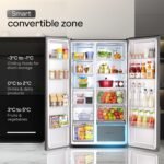 Godrej 600L 3Star 5 Years Comprehensive Warranty | Smart Convertible Zones | Toughened Glass Door | Frost Free Inverter Refrigerator (2025 Model, RS EONVELVET 646C RIT OP BK, Opera Black) - Image 6