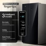 Godrej 600L 3Star 5 Years Comprehensive Warranty | Smart Convertible Zones | Toughened Glass Door | Frost Free Inverter Refrigerator (2025 Model, RS EONVELVET 646C RIT OP BK, Opera Black) - Image 7