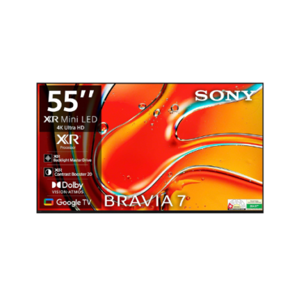 Sony 139 cm (55 inches) BRAVIA 7 4K Ultra HD AI Smart Mini LED Google TV K-55XR70 (Black)