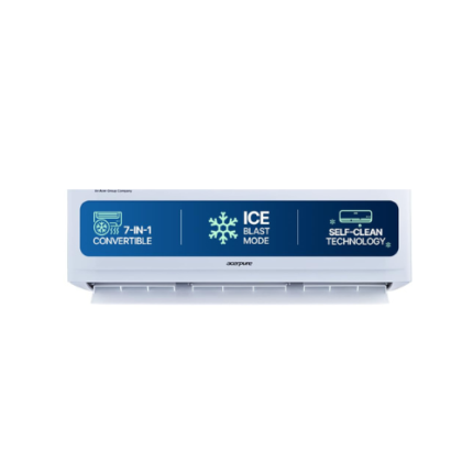 Acerpure Chill Neo 1.0 Ton 3 star, New star rated, AC5IPG61TN3W 7 in 1 Convertible Split AC(Copper, Ice Blast Mode, 4 way swing, Cooling @ 58 degree, White)