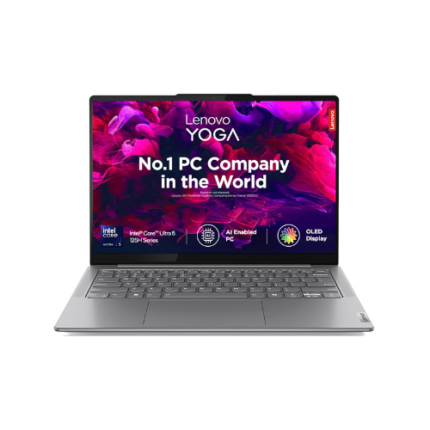 Lenovo Yoga Slim 7, Intel Core Ultra 5 125H, 16GB RAM, 512GB SSD, AI PC, WUXGA-OLED, 14"/35.5cm, Windows 11, Microsoft 365 Basic + Office 2024, Grey, 1.39Kg, 83CV00DFIN, AI Powered Laptop