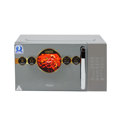 Haier 20L Convection Microwave Oven with Mirror Glass design (HIL2001CSSH,Silver)