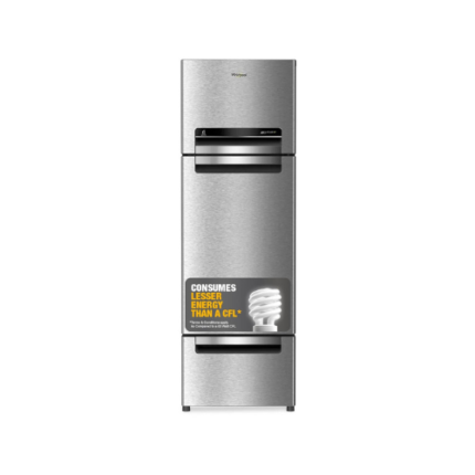 Whirlpool 235 L Frost Free Triple-Door Refrigerator | Zeolite Technology | Microblock Technology(FP 253D PROTTON ROY RADIANT STEEL(Z), Up to 44% Reduction in Cold Air Loss*]