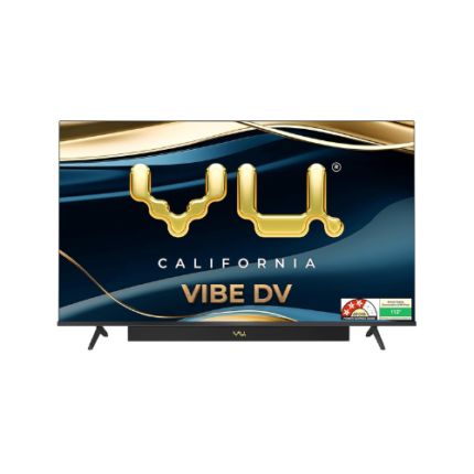 Vu 108cm (43 inches) Vibe Series 4K QLED Smart Google TV 43VIBE-DV