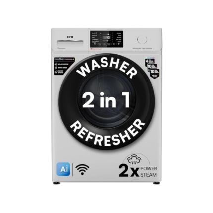 IFB 7 Kg 5 Star, DeepClean® Technology, AI Powered, WiFi, Fully Automatic Front Load Washing Machine (SERENA GXN 7012 CMS, PowerSteam®, 9 Swirl, Steam Refresh, Inbuilt Heater, Eco Inverter, Grey)