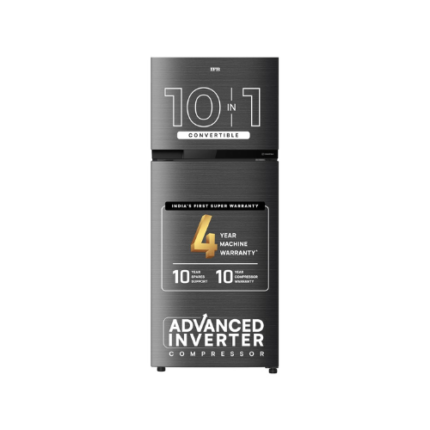 IFB 241L 3 Star 10 in 1 Convertible, Advanced Inverter Frost-Free Double Door Refrigerator with 30 Hrs Cooling Retention, Freezer LED & 4 Year Super Warranty (2026, IFBFF-291CYOSETM, Onyx Grey)