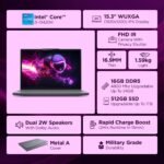 Lenovo IdeaPad Slim 3 13th Gen Core i5-13420H 15.3 inch (38.8cm) WUXGA IPS Laptop (16GB RAM/512GB SSD/Windows 11/Office Home 2024/Top Metal Cover/Backlit Keyboard/1Yr ADP/Grey/1.6Kg), 83K100S3IN - Image 10