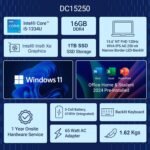 Dell 15 (Previously Inspiron), 13th Gen Intel Core i5-1334U (16GB RAM, 1TB SSD) FHD, Anti-Glare 15.6"/39.62cm, Windows 11 MSO'24, Silver, 1.62kg, 12 Month McAfee, Thin & Light, Backlit Keyboard Laptop - Image 10